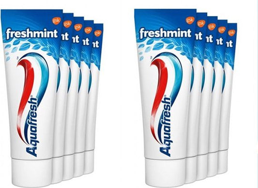 Aquafresh Freshmint - 3-voudige bescherming - Tandpasta - Multipak 10 stuks