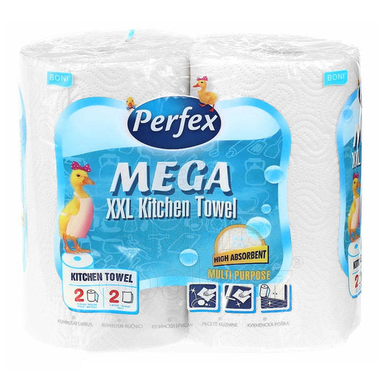 Perfex - Keukenrol - Mega - 2 Laags - 2 Rollen