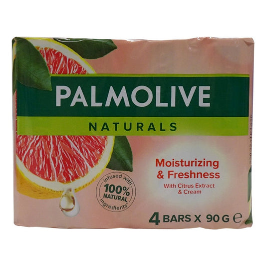 Palmolive Naturals - Zeeptablet - Bar - Moisturizing & Freshness - Citrus Extract & Cream - 4 x 90g