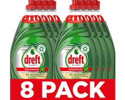 Dreft Platinum Quickwash Vloeibaar Afwasmiddel - Original - Voordeelverpakking 8 x 780 ml