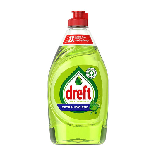 Dreft - Afwasmiddel - Vloeibaar - Extra Hygiene - Lime & Lemongrass - 430ml