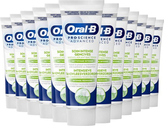 12x Oral-B Tandpasta Pro-Science Advanced Intense Reiniging 75 ml