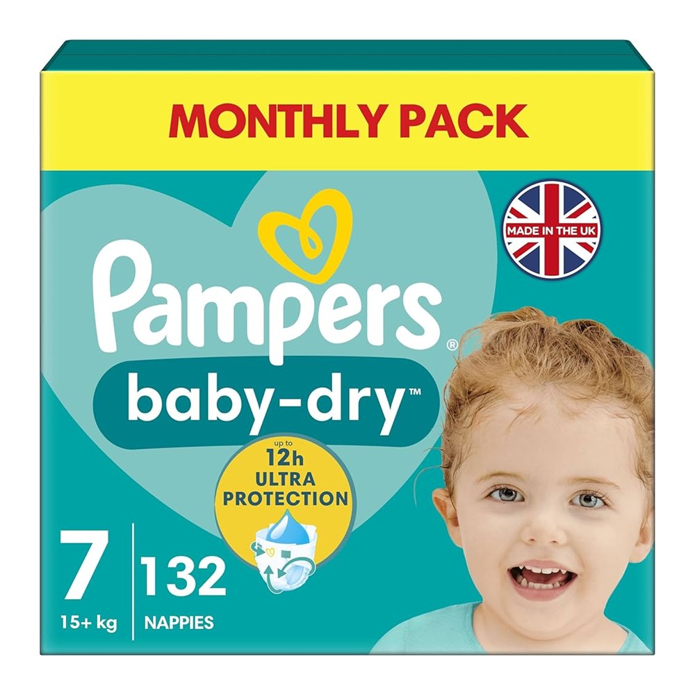 Pampers Baby-Dry - Luiers - Size 7 - 15+kg - 132 Stuks