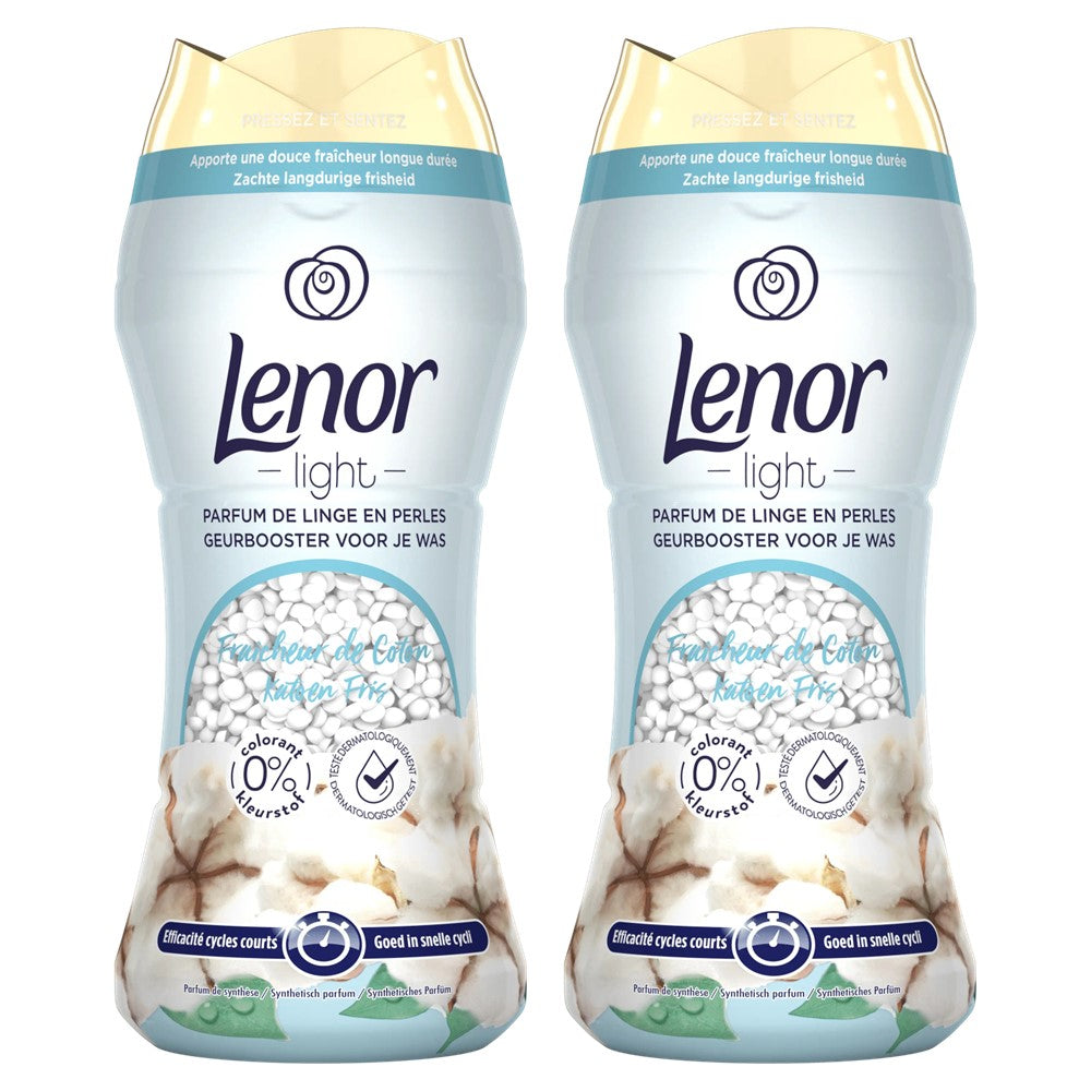 Lenor - Wasparfum - Parels - Light - Cotton Fresh - 2x200g