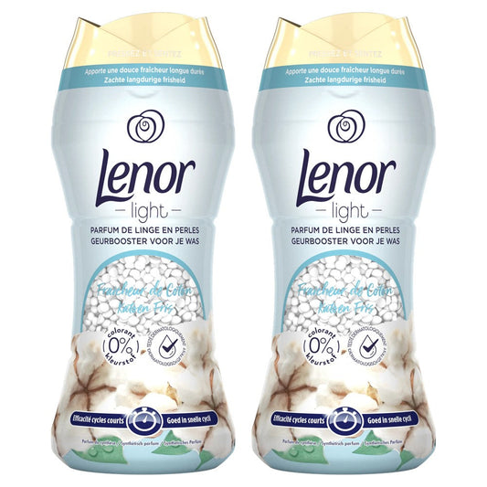 Lenor - Wasparfum - Parels - Light - Cotton Fresh - 2x200g
