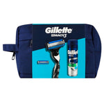 Gillette Mach3 - Geschenkset - Scheergel & Scheermesjes - 3 Stuks