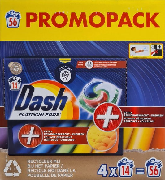 Dash - Wasmiddel - Pods - Extra Reinigingskracht - 38wb/1033,6g x 2