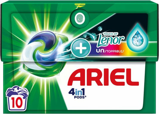 Ariel 4in1 Wasmiddel Pods Color Lenor Unstoppables 10 stuks
