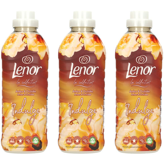Lenor - Wasverzachter - Vloeibaar - Indulge - Amber & Orchid - 3 x 41Wb/861ml