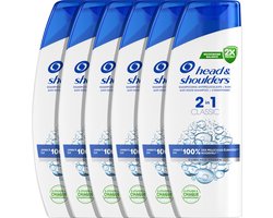 Head & Shoulders Classic 2-in-1 - Anti-Roos Shampoo - Fris en schoon haar - Voordeelverpakking 6 x 300 ml