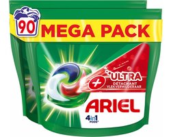 Ariel 4in1 Wasmiddel Pods Ultra Vlekverwijderaar - 90 Wasbeurten