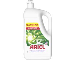 Ariel Vloeibaar wasmiddel, 100 wasbeurten, universeel, krachtige vlekverwijdering, al vanaf de 1 wasbeurt - 5liter