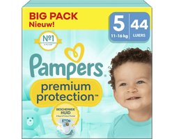 Pampers - Premium Protection - Maat 5 - Big Pack - 44 luiers - 11/16 KG