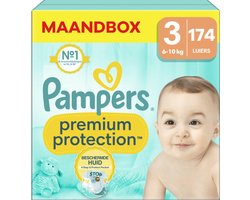 Pampers - Premium Protection - Maat 3 - Maandbox - 174 Stuks - 6-10 kg