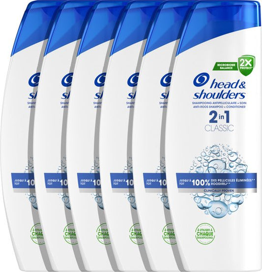 Head & Shoulders 2in1 Classic - 6 x 400 ml - Voordeelverpakking