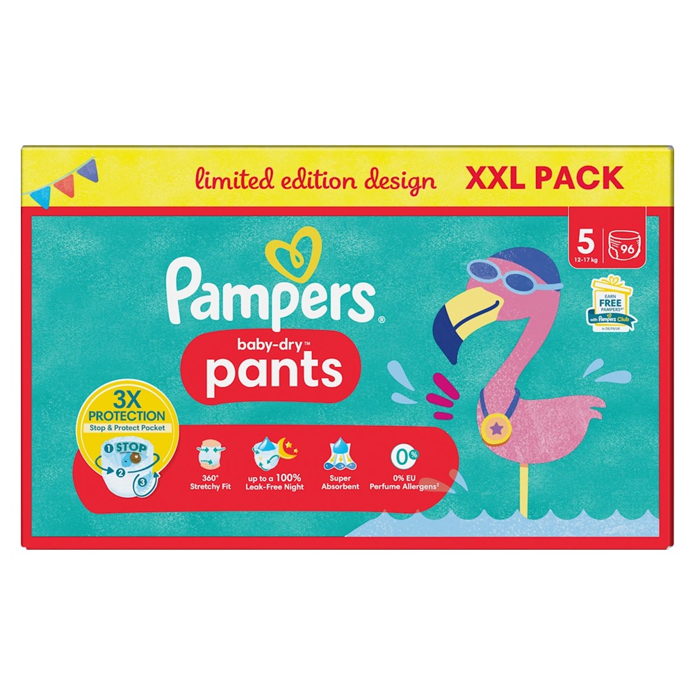 Pampers Baby-Dry - Luiers - Size 5 - 12-17kg - XXL Pack - 96 Stuks