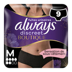 Always Discreet - Incontinentiemat - 6 Medium - Boutique Black - 9 Stuks