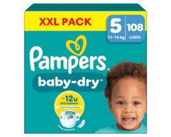 Pampers - Baby Dry - Maat 5 - Mega Pack - 108 stuks - 11/16 KG