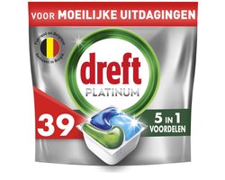 Dreft Vaatwastabletten Platinum All In One Original - 39 stuks