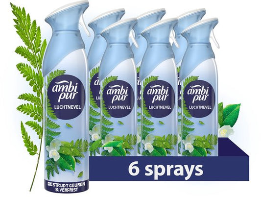 Ambi Pur / Febreze Air Effects Luchtverfrisser Spray - Ochtend Dauw - 6 x 185 ml