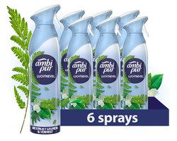 Ambi Pur / Febreze Air Effects Luchtverfrisser Spray - Ochtend Dauw - 6 x 185 ml