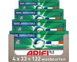 Ariel 3in1 Wasmiddel Pods Original - 4 x 33 stuks - Voordeelverpakking