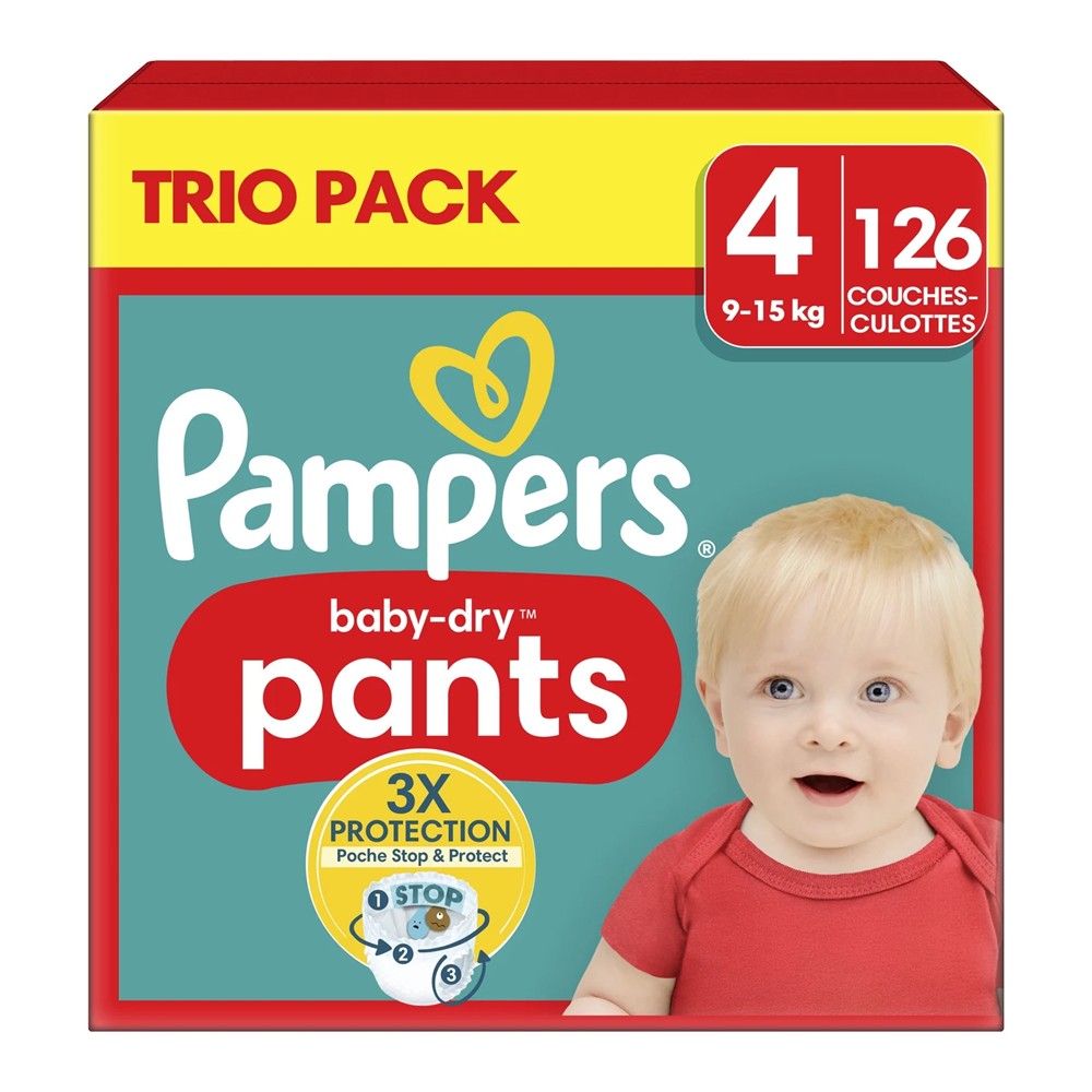 Pampers Baby-Dry - Luiers - Size 4 - 9-15kg - 126 Stuks