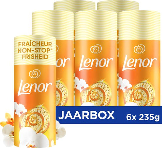 Lenor Geurbooster Voor Je Was - Orchidee en Amber - Wasparfum - Voordeelverpakking 6 x 235g