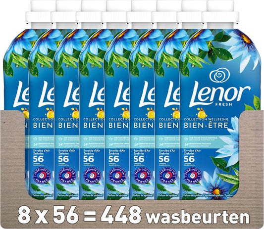 Lenor - Fresh - Zeebries – 8x 1176 ml – Wasverzachter - 448 Wasbeurten | Voordeelverpakking