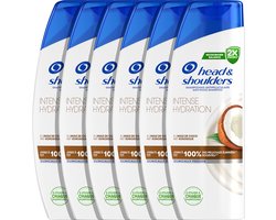 Head & Shoulders Intense Hydration - Anti-Roos Shampoo - Met Kokosolie - Voordeelverpakking - 6 x 300 ml