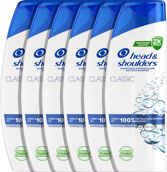 Head & Shoulders Classic - Anti-roos Shampoo - Fris Gevoel Voor Dagelijks Gebruik - Voordeelverpakking 6 x 300 ml