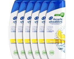 Head & Shoulders Citrus Fresh - Anti-Roos Shampoo - Voor Vet Haar - Dagelijks Gebruik - Voordeelverpakking 6 x 300 ml