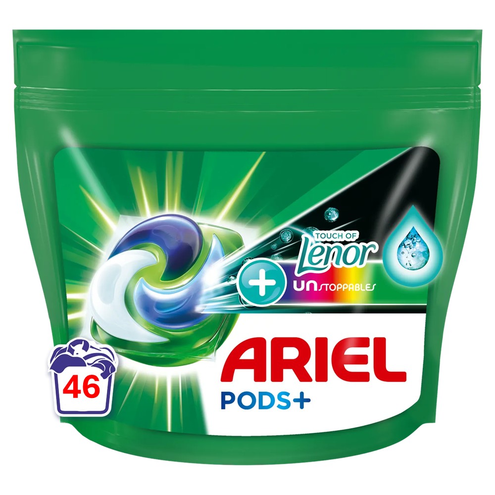 Ariel - Wasmiddel - Pods - 4in1 Color - Touch of Lenor +Unstoppables - 46Wb/989g