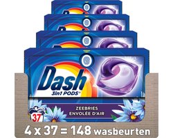 Dash 4in1 PODS - Zeebries - Wasmiddelcapsules - Voordeelverpakking 4 x 37 Wasbeurten