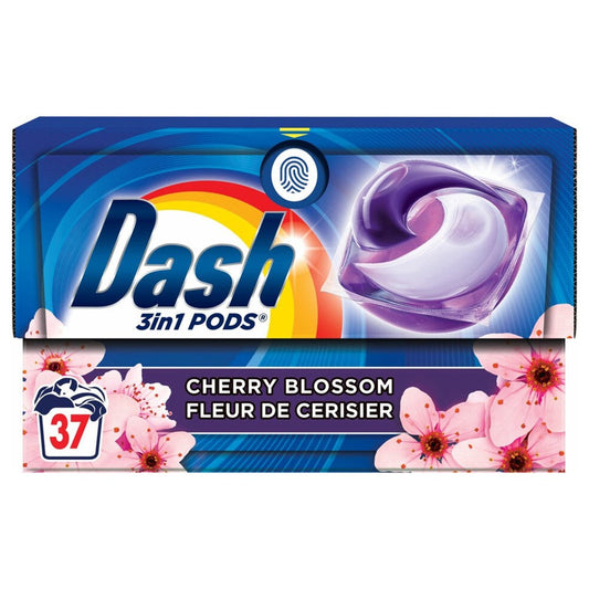 Dash - Wasmiddel - Pods - 3in1 - Lenor Collection - Cherry Blossoms - 37Wb/743.7g
