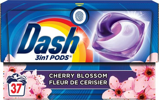 Dash Wasmiddelcapsules 3in1 Pods Kersenbloesem - 37 stuks