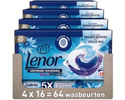 Lenor Wasmiddel Pods - Zeebries - 4 x 16 stuks