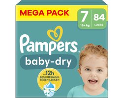 Pampers - Baby Dry - Maat 7 - Mega Pack - 84 stuks - 15+ KG