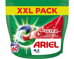 Ariel 4in1 Wasmiddel Pods + Ultra Vlekverwijderaar - 60 Capsules