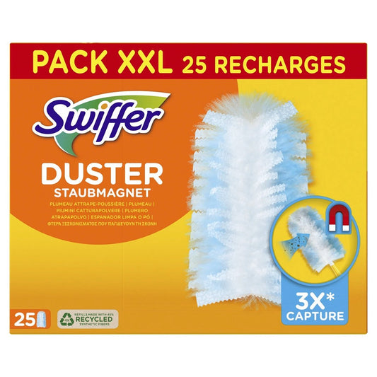 Swiffer - Duster - Navulling - Staubmagnet - 3x Capture - 25 Stuks
