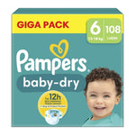 Pampers Baby-Dry - Luiers - Size 6 - 13-18kg - 108 Stuks