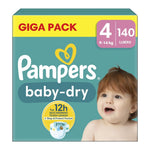 Pampers Baby-Dry - Luiers - Size 4 - 9-14kg - 140 Stuks