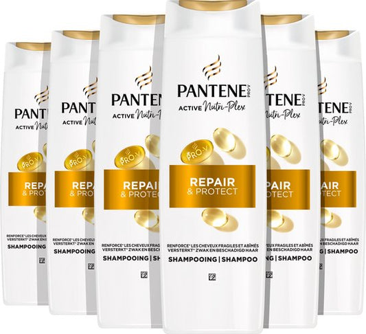 Pantene Pro-V Active Nutri-Plex Repair & Protect Shampoo - voor droog, beschadigd haar - Voordeelverpakking 6 x 400ml
