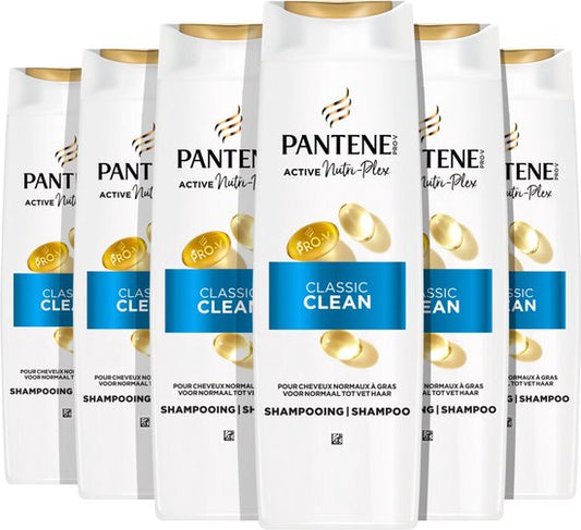 Pantene Shampoo Classic Clean - 6 x 400 ml - Voordeelverpakking