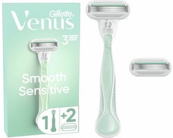 Gillette - Venus Smooth Sensitive Scheersysteem - Inclusief 2 scheermesjes