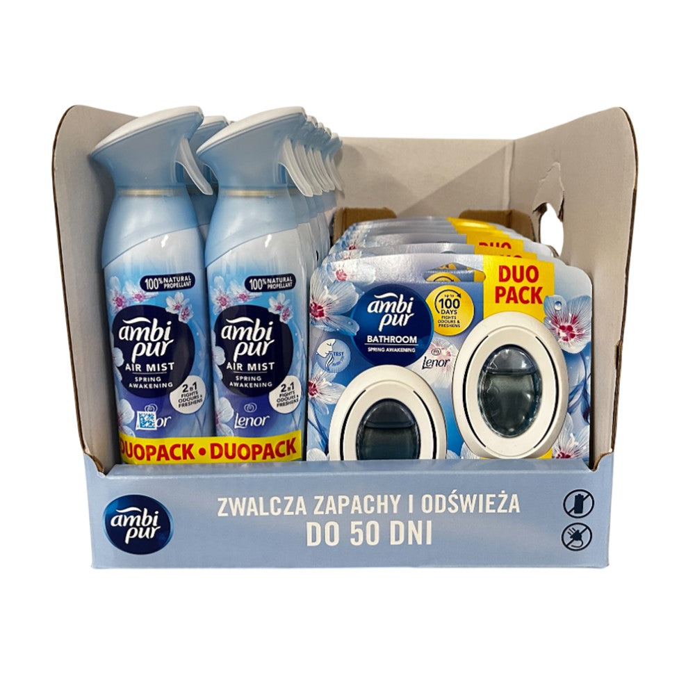 Ambi Pur - Display - 4 Assortimenten - Toiletblok & Spray - 13 Stuks