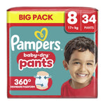 Pampers Baby-Dry - Luiers - Size 8 - 17+ kg - 34 Stuks