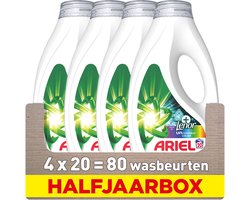 Ariel Vloeibaar Wasmiddel +Touch Van Lenor Unstoppables Color - 4 x 20 Wasbeurten
