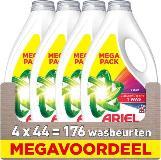 Ariel Vloeibaar Wasmiddel Kleur - 4 x 44 Wasbeurten
