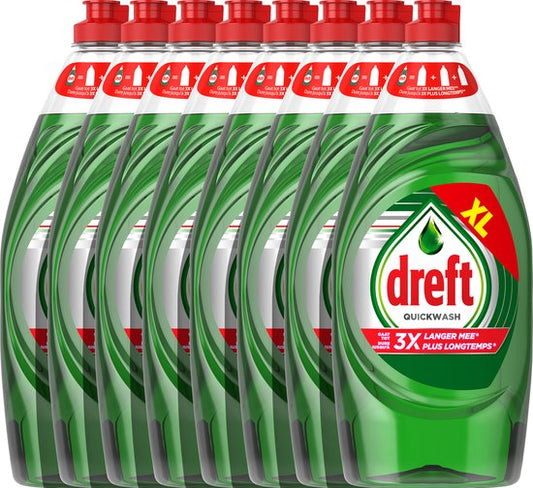 Dreft Platinum Quickwash Original Vloeibaar Handafwasmiddel - 8 x 820ml